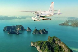 Contemplate Halong Bay by seaplane