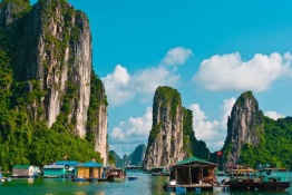 Visit fishing village in Halong Bay