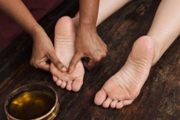 Unwind with a foot massage