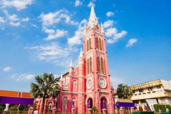 Tan Dinh pastel Pink Church